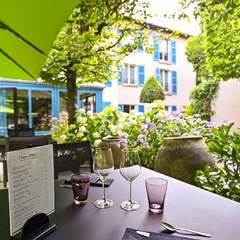 Les jardins du restaurant bistronomique PH3 de la Pyramide - Vienne (38 Isère)