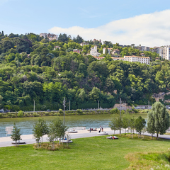 Terrasse Vue Saone