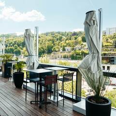 Terrasse vue Saône