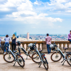 Visiter Lyon et Fourvière à vélo électrique