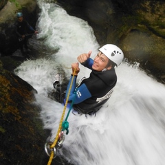 Equilibre vertical - Canyoning