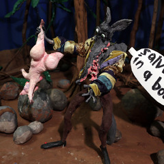 Nathalie Djurberg & Hans Berg, Howling at the Moon, 2022