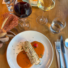 Ballotine de poisson et crevette