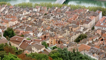 Vue sur les toits du Vieux-Lyon