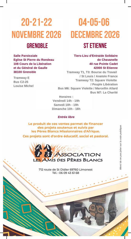 Copyright Association les Amis des Pères Blancs Lyon